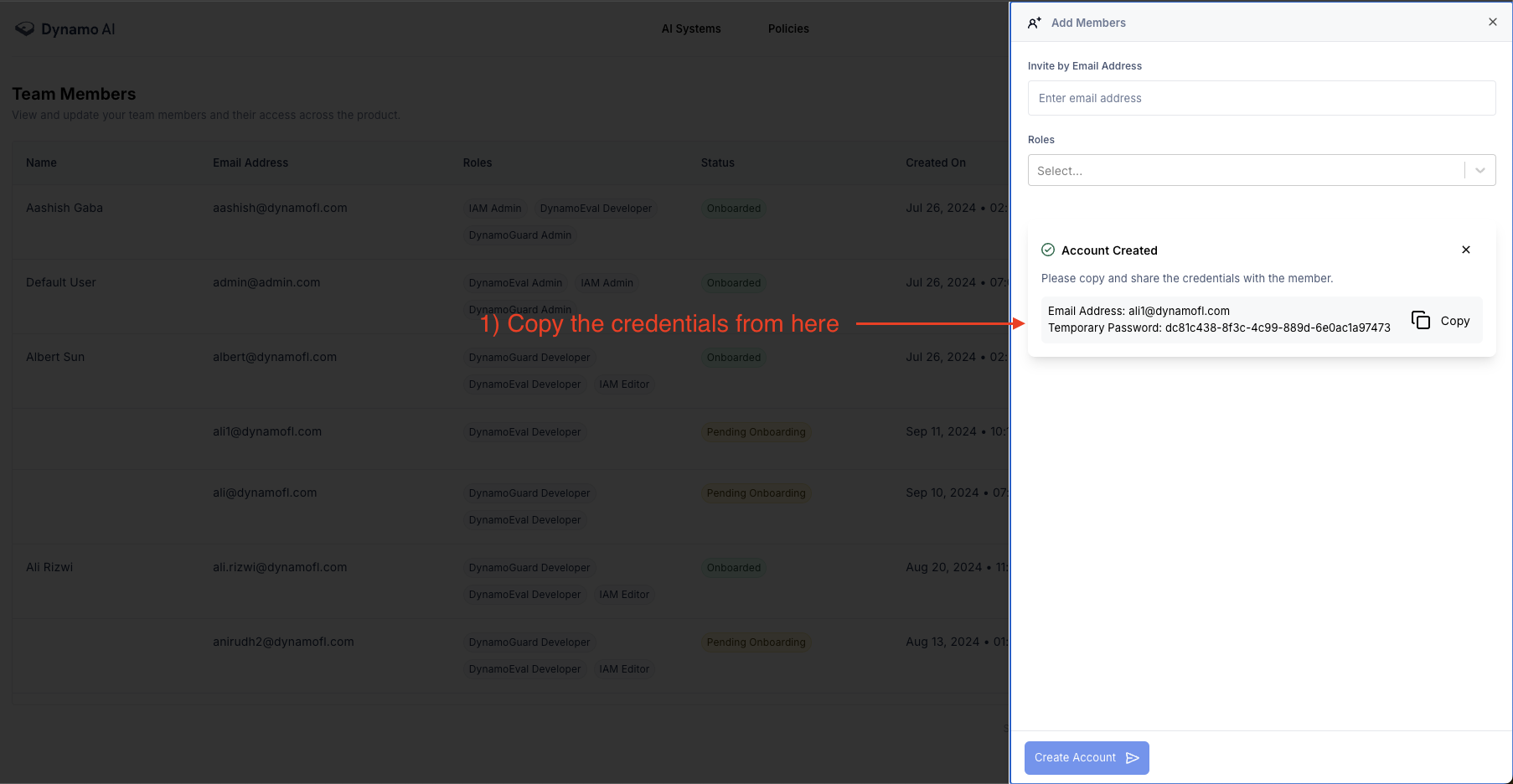 Add Member Result